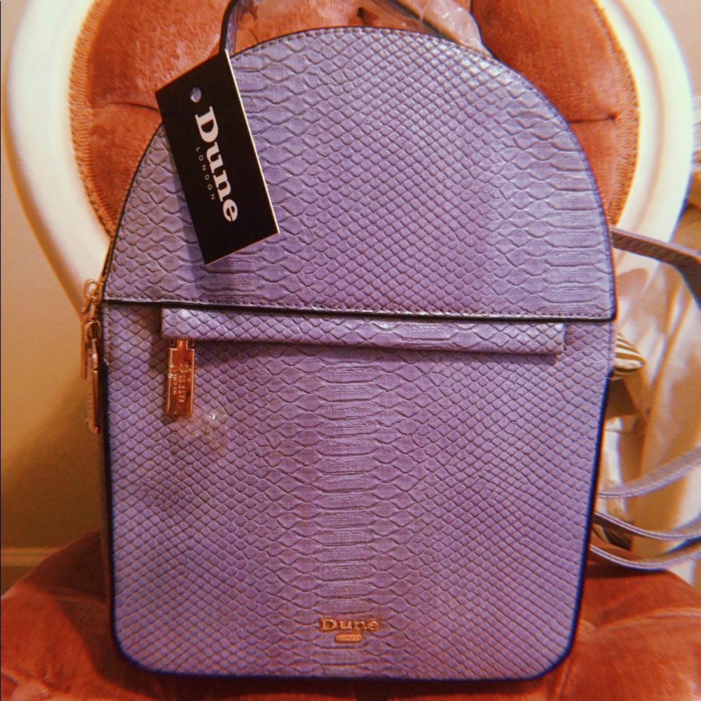 NWT Dune London light blue rounded backpack